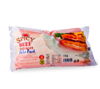 Spicy Beef Sausages Value Pack 1kg – Farmers Choice